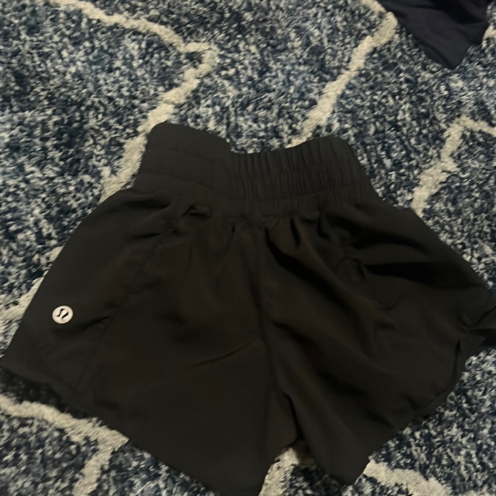 Black lululemon shorts size 0-2